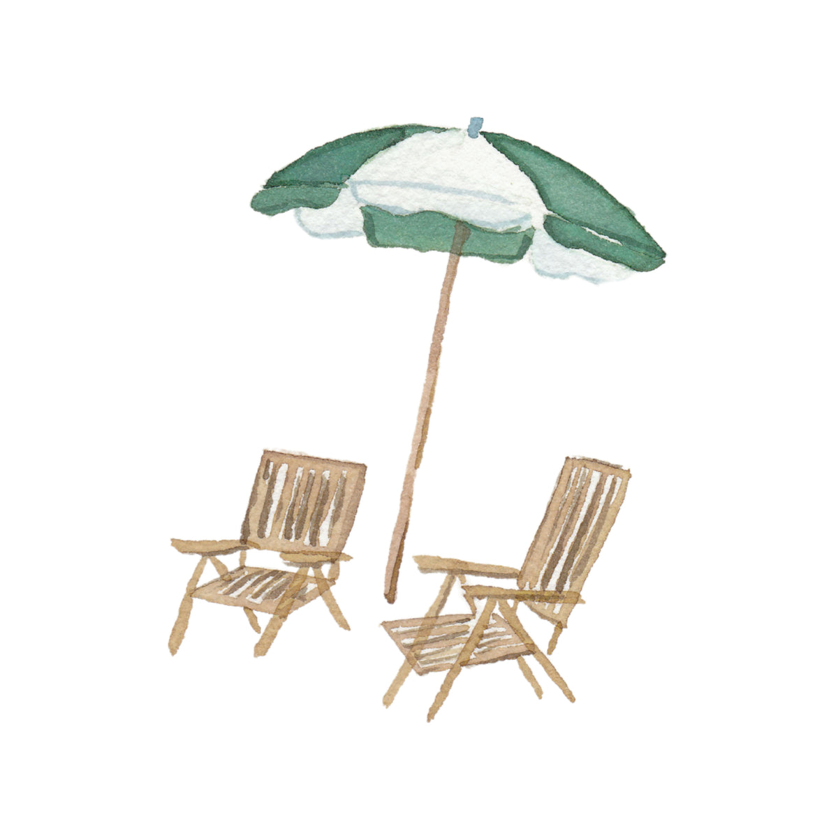 Beach Chairs & Umbrella